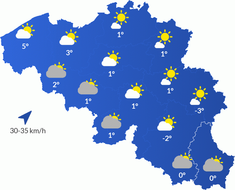 Météo en Belgique - Jeudi 21 novembre Matinée